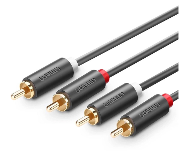 UGREEN Przewód 2RCA Cinch do 2RCA Cinch AV104 3m czarny - 1501468 - zdjęcie 3